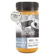 Steens Manuka Honey - MGO 400+ Pure & Raw 100% Certified UMF 13+ Manuka Honey - Bottled and Sealed in New Zealand - 17.6 oz