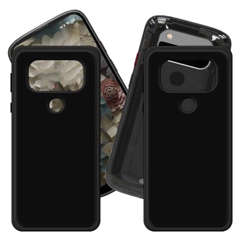 LCEHTOGYE �K�p Unihertz Jelly Max�p�P�[�X�A�K�p Unihertz Jelly Max (5,05")�ƌ݊����̂���2x�u���b�N�����^�\�t�gTPU�V���R���Q���P�[�X�ی�J�o�[