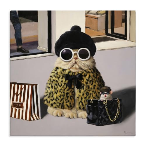 Stupell Industries Sassy Glam Cater Fashion Couture Handbag, Design by Lucia Heffernan