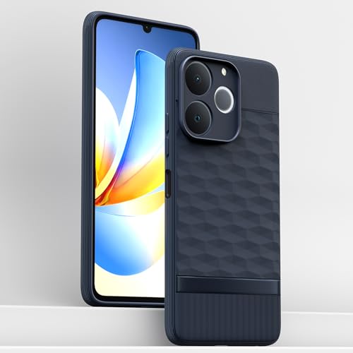 Image of Outlouders Back Cover for Realme C71 | Full Camera Protection | TPU Soft Flexible Shockproof Bumper Case (Blue)