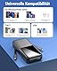 Power Bank 26800mAh, Tragbares Ladegerät mit 3 Anschlüssen & 2 integrierten Kabeln, USB C Schnellladung Powerbank Externer Akku Kompatibel mit iPhone 16 15 14 13 Samsung Galaxy, Schwarz