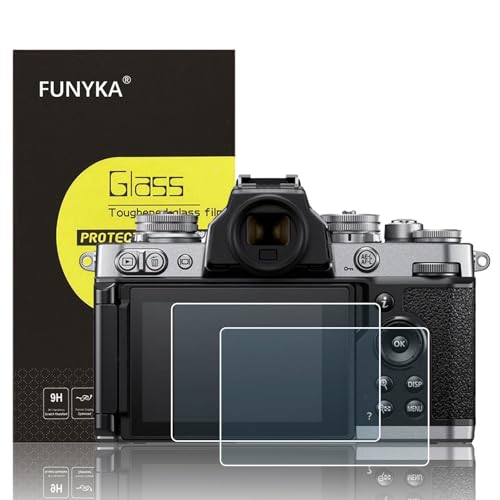 【For Nikon Z fc】2 Pack Glass Screen Protector Film for Nikon Z fc Camera, 0.3mm Ultra-Thin Tempered Glass, 9H Hardness, 2.5D Round Edges, Anti-Scrach Anti-Fingerprint Anti-Bubble Anti-Dust