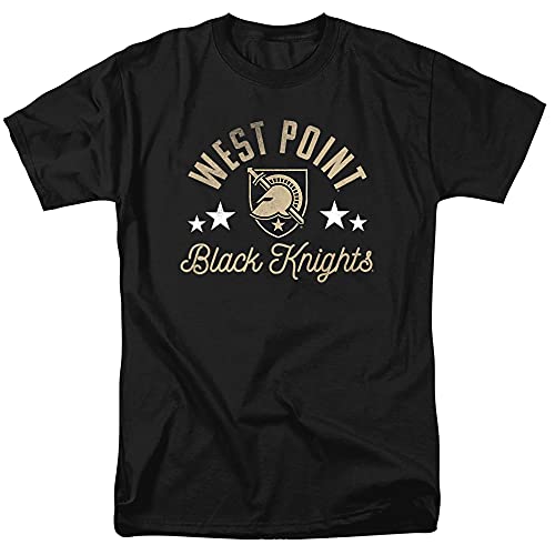 West Point United States Military Academy Official Black Knights Unisex Adult T-Shirt, Black Knights, Large