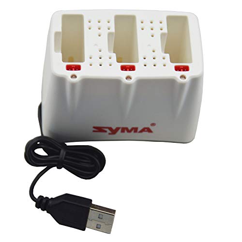 Blomiky 3 in 1 USB Seat Charger Fit for X5UC X5UW Drone Battery X5U Charger 3 in 1