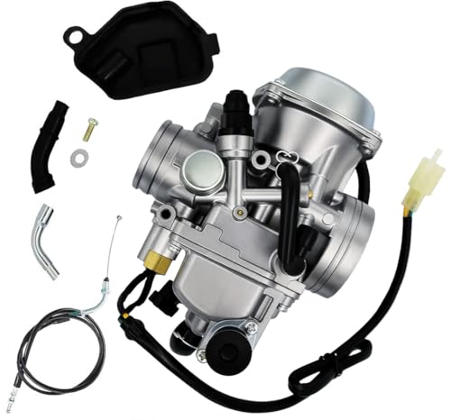 TRX 450 Carburetor Replace for Honda Foreman 450 TRX 450 TRX450ES TRX450FE TRX450FM TRX450S 1998-2004 with Base Cover & Screw Free Throttle Cable TRX 450 Carburetor Replace for Honda Foreman 450 TRX 450 TRX450ES TRX450FE TRX450FM TRX450S 1998-2004 with Base Cover & Screw Free Throttle Cable