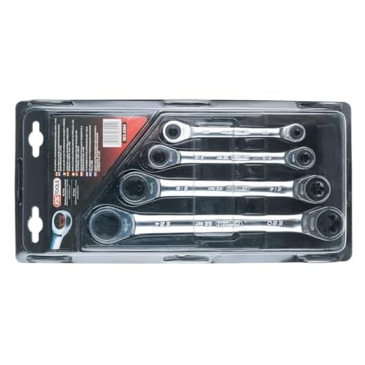 KS Tools 503.4364 GEARplus TX-E-Doppel-Ratschenringschlüssel-Satz, 4-tlg.