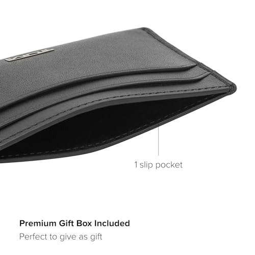 Image of Tumi Card Case, Official, Authentic Nassau SLG Slim Card Case, Black Smooth, One Size