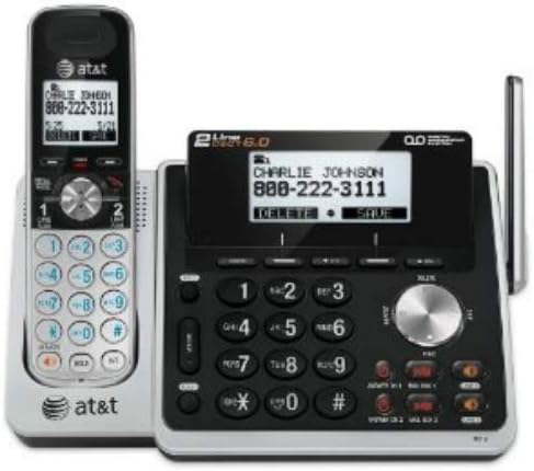 Арткы view of AT&T TL88102 base unit showing power and telephone line connections