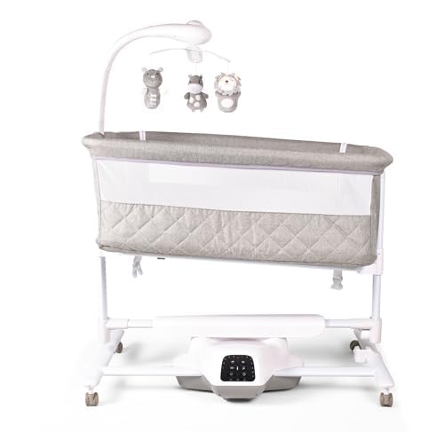 BEBE2LUXE IDream Deluxe Berceau Cododo Électrique Bébé avec Bercement Automatique, Musique & Télécommande, jusqu'à 9 kg