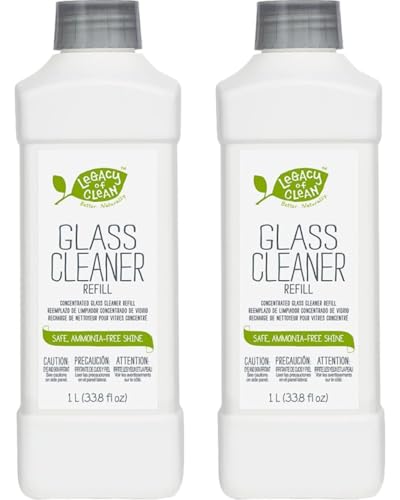 Image of Legacy of Clean Concentrated Glass Cleaner Refill 33.8 fl. oz,Pack of 2