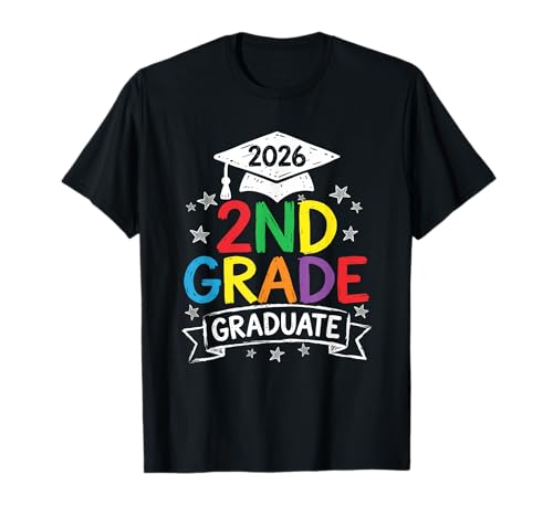 2nd Grade Graduate 2026 Graduation Last-Day of Second Grade T-Shirt