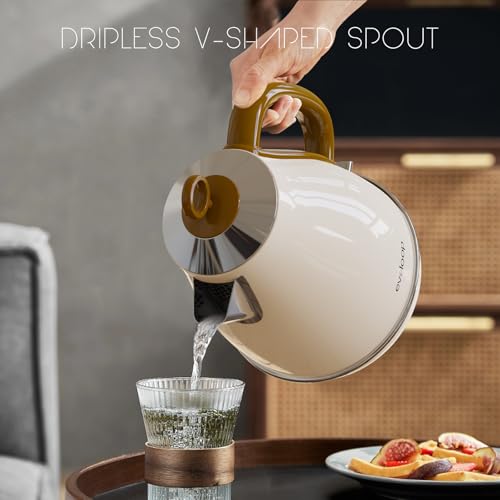 Evoloop 1.7L Electric Kettles, BPA Free Tea Kettle, Hot Water Boiler Heater, Stainless Steel Teapot, Auto Shut-Off & Boil-Dry Protection, 120V/1500W by evoloop - Image 6