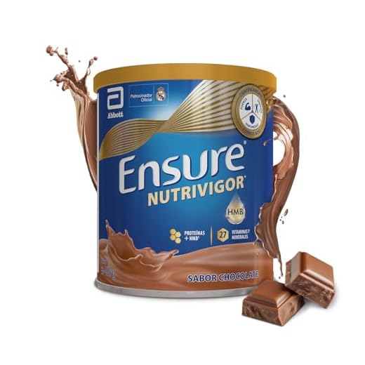 Ensure Nutrivigor - Complemento Alimenticio para Adultos, con HMB, Proteínas, Vitaminas y Minerales, como el Calcio- Sabor Chocolate- 400 g