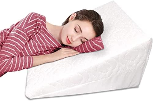 ITRAT® Wedge Pillow Back Support with Premium Foam - Helps with Acid Reflux and Gerd -Orthopedic Support Cushion For Back Pain, Leg Pain ,Snoring & Respiratory Problems -Breathable & Washable Cover