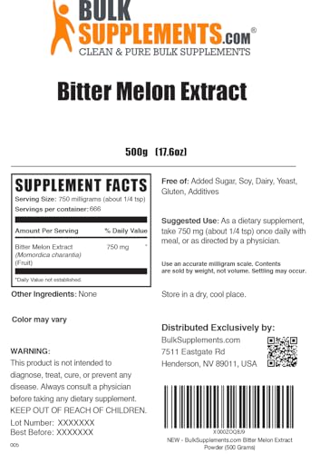 image for BulkSupplements.com Bitter Melon Extract Powder - Bitter Melon Supplem
