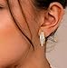 Histone Lymphatic Earring For Women, Lovefinity™ Honorable Joy Halolux Lymphvity Magnetotherapy Germanium Earrings Hoop Jewelry Gifts (Gold+Silver)