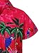 V.H.O. Funky Hawaiian Shirt, Shortsleeve, Parrot, Pink, XL