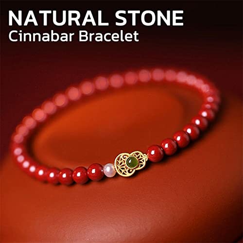 Pulsera FengShui Calabash Cinnabar Roja para la Suerte miniatura 3