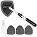 Qydipclin 11pcs Windshield Cleaner Tool, Car Window Cleaning Wash Kit with 6 Reusable Microfiber Pads 2 Spray Bottles and Extendable Handles Auto Glass Wiper Kit, Gray