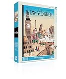 New York Puzzle Company - New Yorker Ultimate Destination - 1000 Piece Jigsaw Puzzle for Adults by Jacques de Loustal
