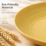 12 Pack Wheat Straw Plates, BPA Free Unbreakable, 9 Inch 6 Colors - Image 4