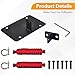 Gedlex Rear Door Check Strap Tailgate Limiting Straps for Jeep Wrangler JK JKU 2007-2018 Tailgate Stopper Rear Door Check Strap Limiter Restrictor Tailgate Snubber Red and Black 2PCS