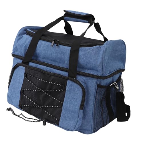 Sunisfa Bowling Ball Bag with Padded Holder Portable 2 Balls Storage Bag Adjustable Shoulder Strap Large Capacity