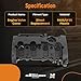 maXpeedingrods Engine Valve Cover for Audi A4 Quattro BPG BWT L4 2.0L 2005-2009 Replacement 06D103469N 06D103469J