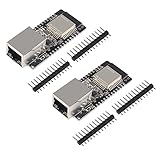 DWEII 2 Pack WT32-ETH01 ESP32 Module Ethernet WiFi Bluetooth Development Board WT32-ETH01 Embedded Serial Port to Ethernet Converter Serial to WiFi&Bluetooth MCU Module