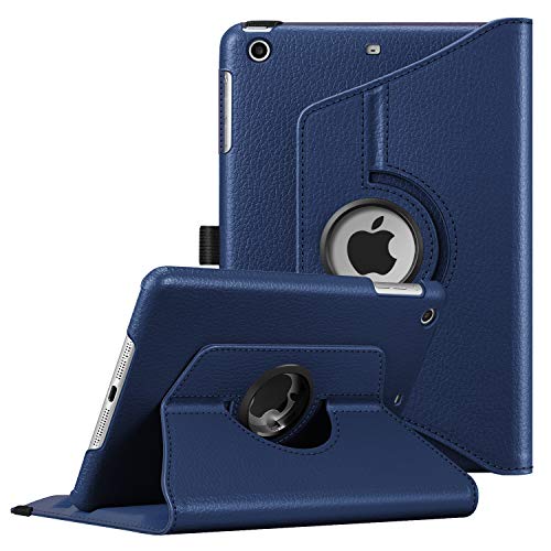Fintie Rotating Case for iPad Mini 1/2/3 - 360 Degree Rotating Smart Stand, Auto Sleep/Wake - Navy