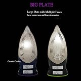SOKANY AJ2085 Bezprzewodowe Żelazko Parowe, 2400 W, Zbiornik Na Wodę 370 ml, Stacja Bazowa, Ceramiczna Podeszwa (Zielone)