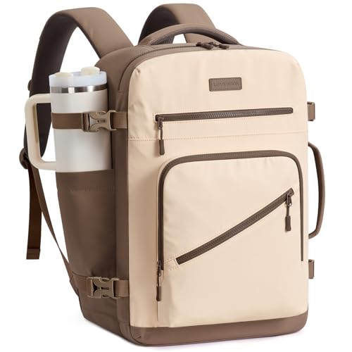 LOVEVOOK 40L Travel Backpack for Women Men, Airline Approved Carry On Luggage, Multi-Pocket TSA Personal Item Bag fits 17 Inch Laptop, Waterproof Weekender Overnight Suitcase Travel Essentials
