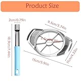 1 Pcs Apple Corer + 1 Pcs Apple Slicer, Stainless Steel Apple Corer and Slicer, Quick and Easy Apple Cutter Tool Fruit Cutter for Kitchen Tomato Apple Orange Pears - Image 2