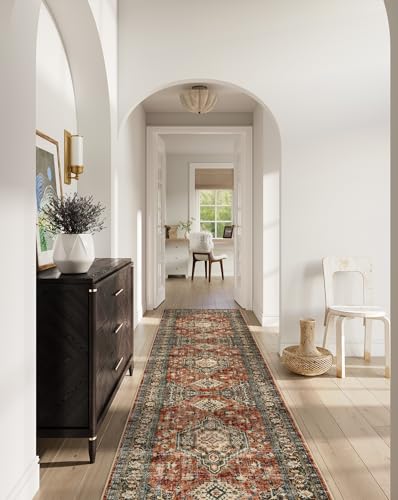 Lahome Oriental Hallway Runner Rug, 2.5x10 Washable Runner Ultra-Thin Hallway