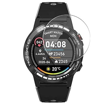 Vaxson 3 pezzi pellicola protettiva compatibile con PRIXTON SW37 M7 M7S smartwatch Smart Watch, protezione schermo senza bolle [vetro temperato)