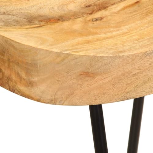 Tabourets de bar en bois de manguier lot de 2 rétro