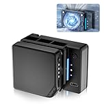 ULANZI CU01 Camera Cooling Fan, Camera Cooler with 3300mAh Battery and Type C Charging, Cameras Fan Cooling System for Sony for Fujifilm Cameras (Cooler with Battery)