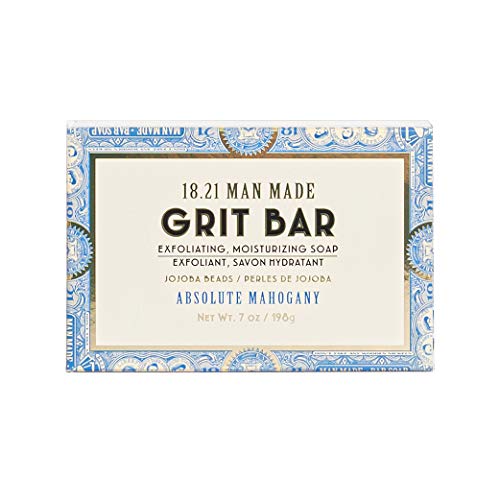 18.21 Man Made Grit Bar Soap Absolute Mahogany Złuszczająco-nawilżające mydło w kostce 198g
