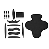 Helmpolster, 10-teiliges Set für Motorradhelme, Verbesserter Langen Fahrten, Schnelltrocknendes Material für optimale Belüftung, Einfache Montage und Reinigung