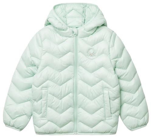 United Colors of Benetton Giubbotto 21ingn02z Chaqueta, Verde, 18 Meses para Niñas
