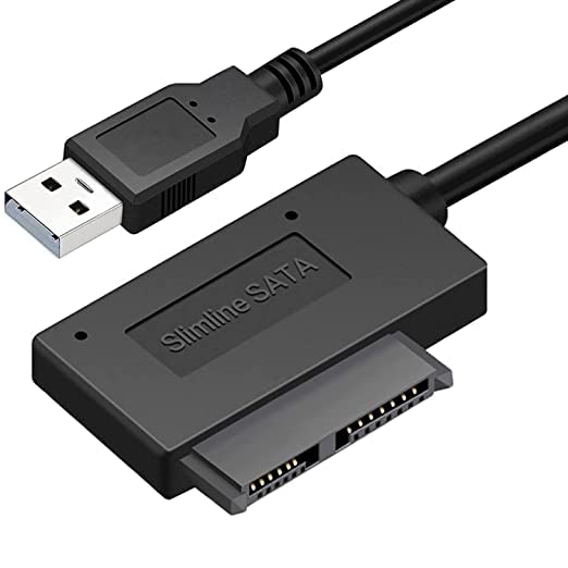 See full amazon price history chart for RuhZa USB 2.0 to 7+6 13Pin Slimline SATA Laptop CD/DVD ROM Optical Drive Adapter Cable, Support Only SATA Laptop Drive, 35CM, Black RuhZa USB 2.0 to 7+6 13Pin Slimline SATA Laptop CD/DVD ROM Optical Drive Adapter Cable, Support Only SATA Laptop Drive, 35CM, Black (B0BK7F5TVX) Amazon Price History, Amazon Price Tracker