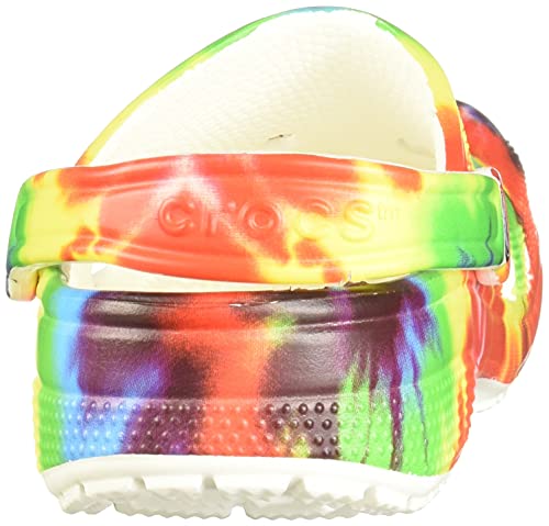 Crocs Unisex-Adult Classic Tie Dye Clogs, Multi, 12 Women/10 Men #TOP2