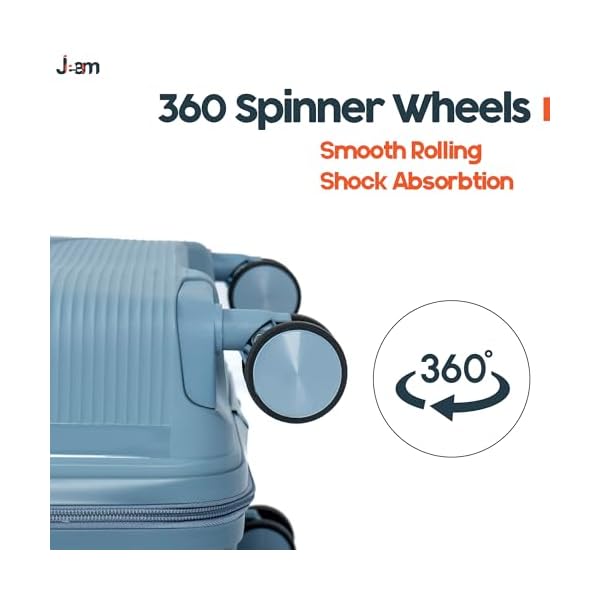 Luggage-Travel-Gear-Durable-Lightweight-Luggage-Set-Unbreakable-Luggage-Travel-Bag-Suitcase-Combo-with-Double-Spinner-Wheels-Grey-Blue-Set-of-3 Luggage & Travel Gear Durable Lightweight Luggage Set, Unbreakable Luggage Travel Bag & Suitcase Combo with Double Spinner Wheels (Grey Blue, Set of 3)