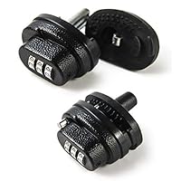 GUGULUZA Waffenschloss Abzugschloss 3-Ziffern Kombination Stahl, 2 Stück