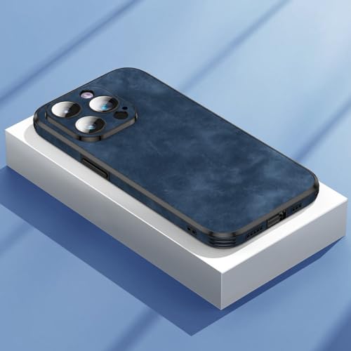 Coque de téléphone antichoc en silicone bleu pour iPhone 14 Plus protection complète de l'appareil