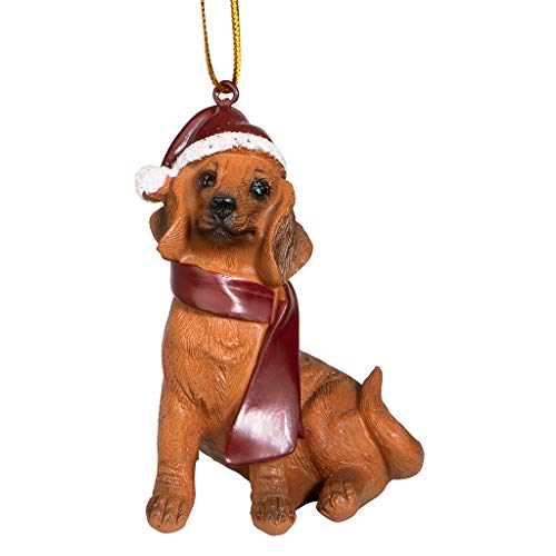 Design Toscano Jh576308 Christmas Xmas Dachshund Holiday Dog Ornaments, Full Color #TOP6