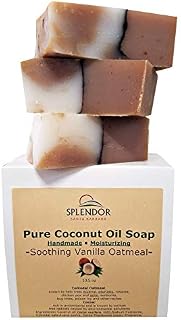 Soothing Vanilla Oatmeal (10.5 oz) - Pure & Natural Coconut Oil Hand, Face