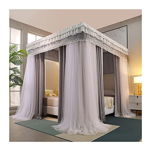 Dosel de cama de lujo 150x200cm con mosquitera a prueba de polvo para dormitorio 2