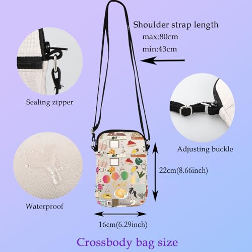 XYANFA Gold Crossbody Bag Lovers Gold Gift Tv Show Fans Gift Canvas Handbag (gold crossbody bag)2