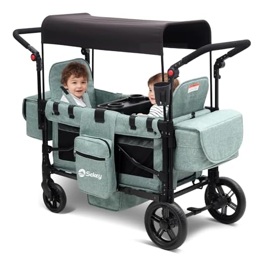Best umbrella folding pram Sekey Luxury 4-in-1 Stroller Wagon